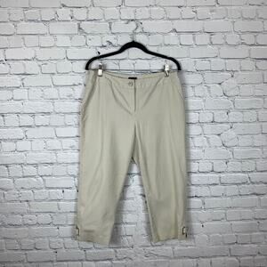 Rafaella KHAKI Curvy Cropped Pants 8